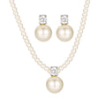 Perle set collier perles blanches pour les femmes