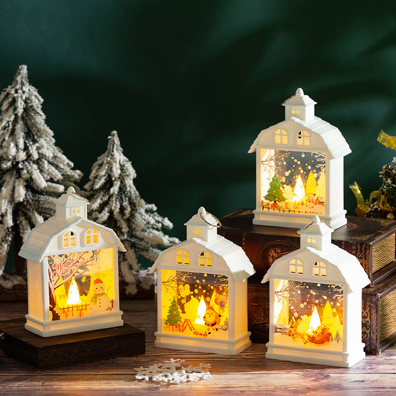 Décorations de Noël Rétro Satchel Night Light Ornements de Noël Arbre suspendu Vent