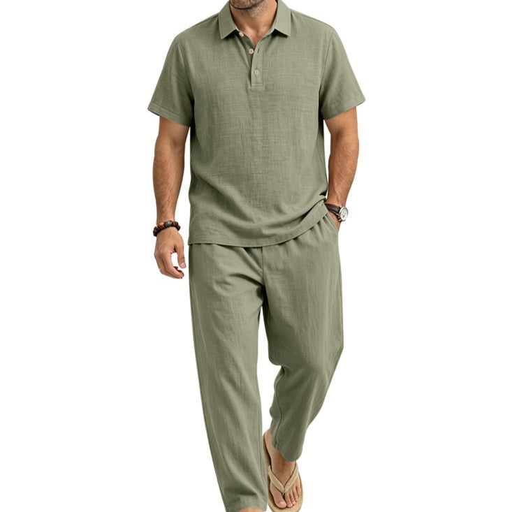 Haut à manches courtes et pantalons pour hommes