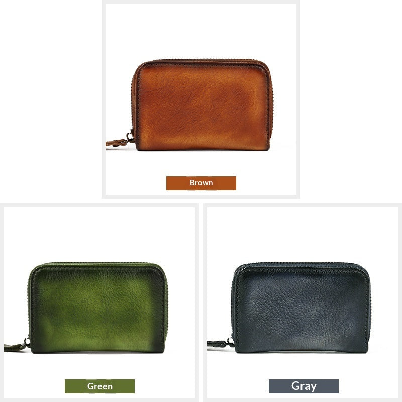 Cuir véritable Petit Porte-cartes Cuir première couche