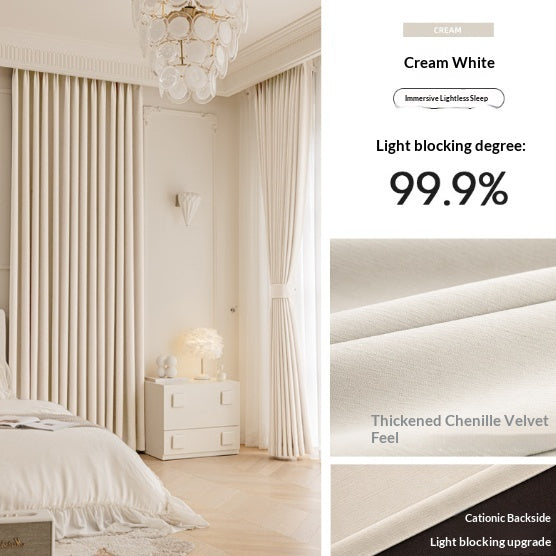 Master Blinds Rideaux Chenille French-Style Luxe-Looking Home Décor Light Luxury Modern A