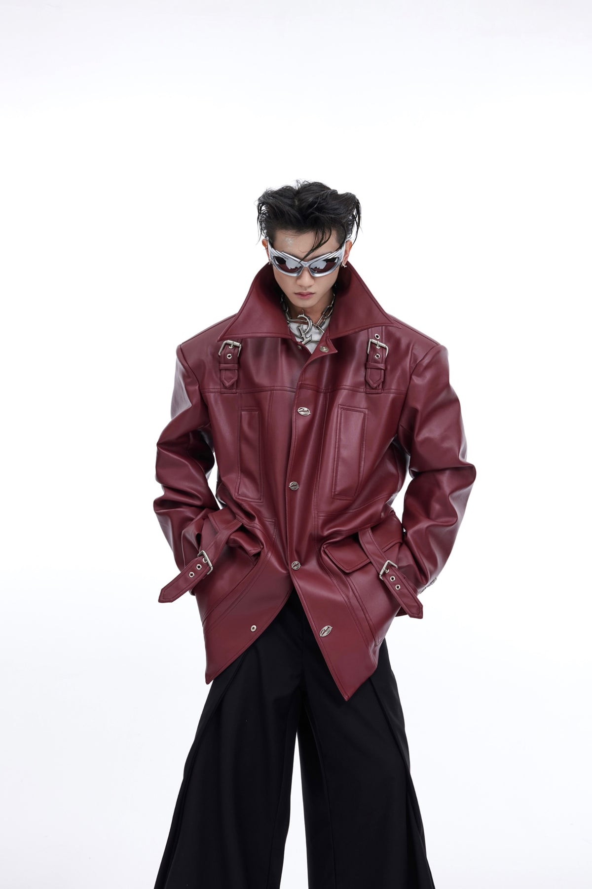 Veste rouge design pour hommes