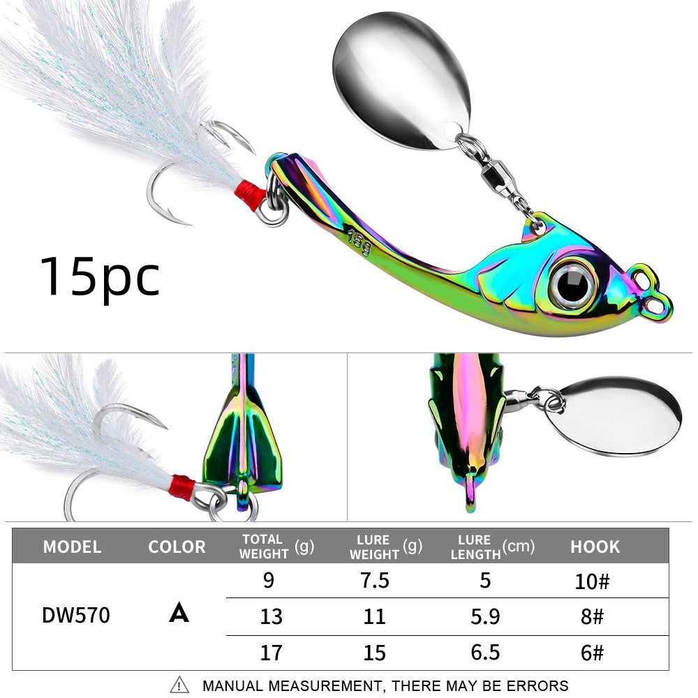Lure String Lune Spinning Sequins Casting longue distance