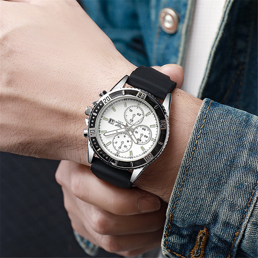 Hommes Calendrier lumineux Montre Quartz