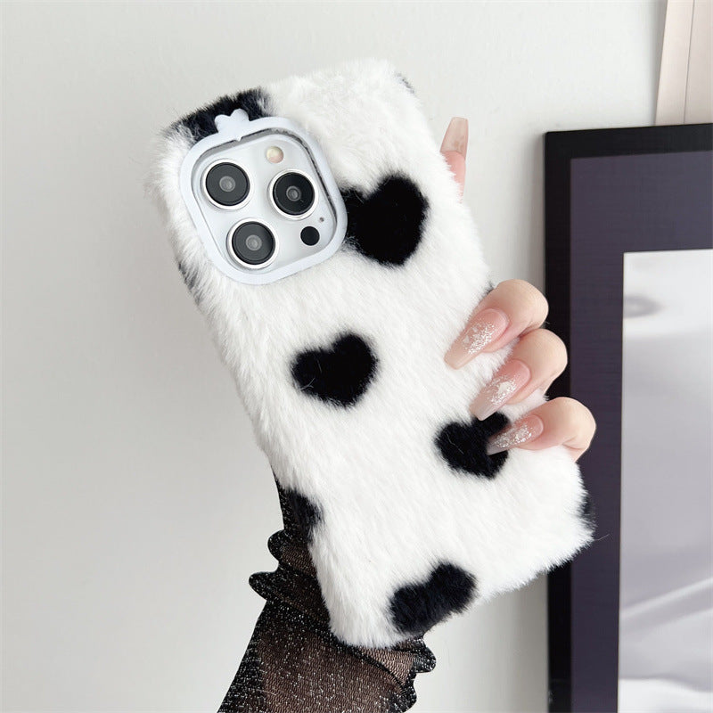 Japon Et Corée du Sud Plush Loveving Coeur Phone Case