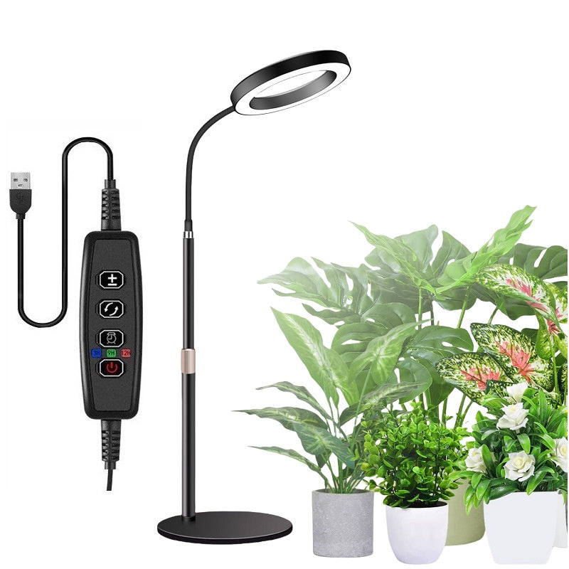 LED Grow lumières pour les plantes d'intérieur Halo anneau plein spectre croissance lampe Veg