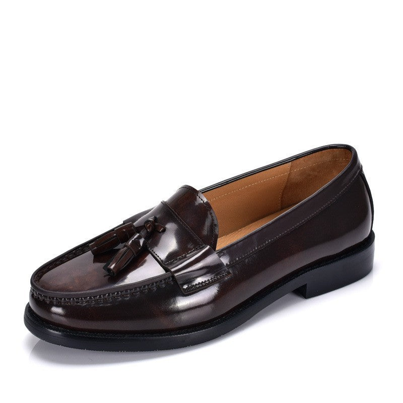 Haute qualité de style britannique tendance cuir breveté à faible coupe