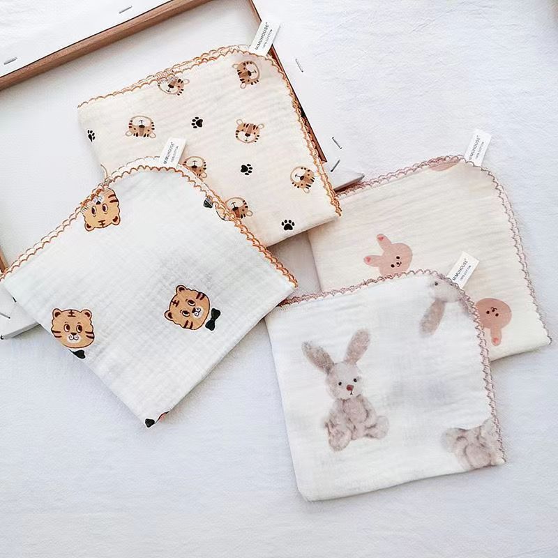 Fil de coton Baby Serviette visage Lait Serviette Bébé Nourrissant Serviette Salive mouchoir