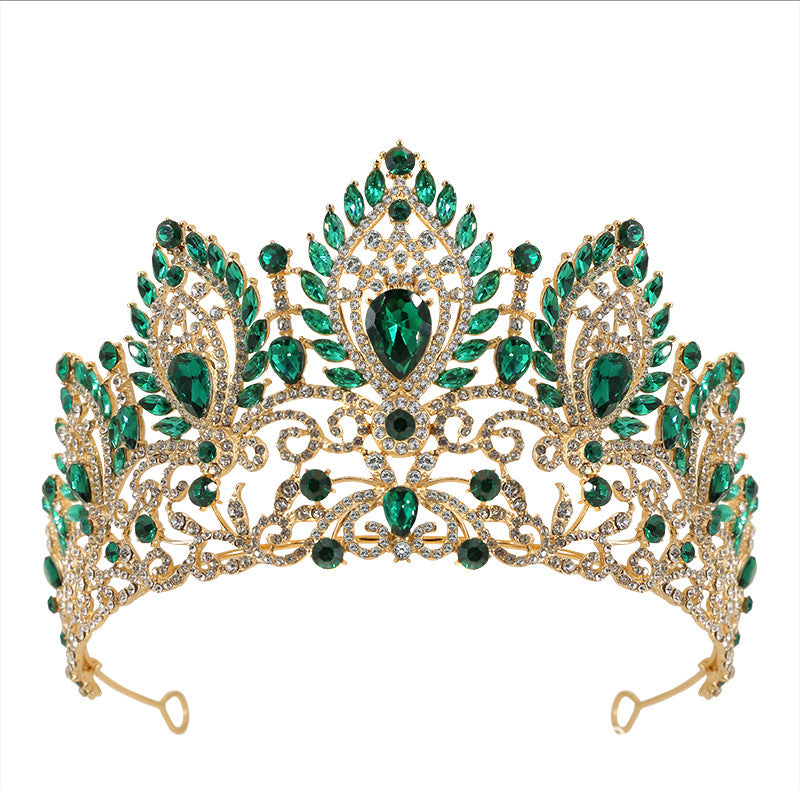 Cristal Crown Headdress Accessoire pour cheveux de mariée Style japonais et coréen haut de gamme