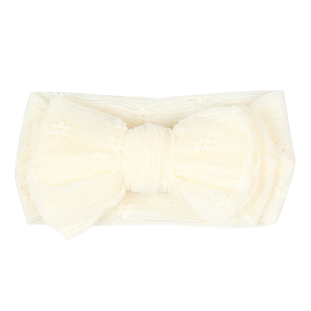 Bande de cheveux bébé Polyester double couche Bow