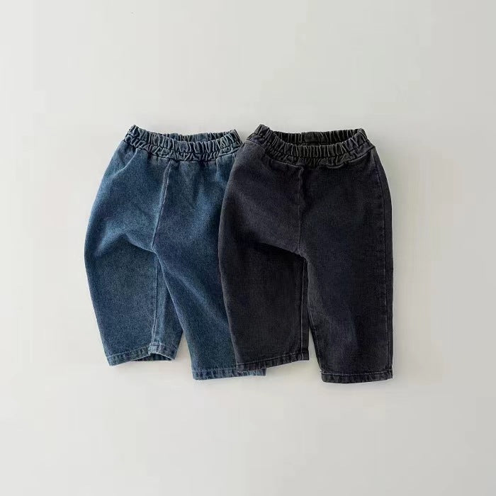 Bande élastique en caoutchouc Jeans couleur solide