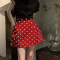 Jupe parapluie courte taille haute avec design en forme de bourgeon