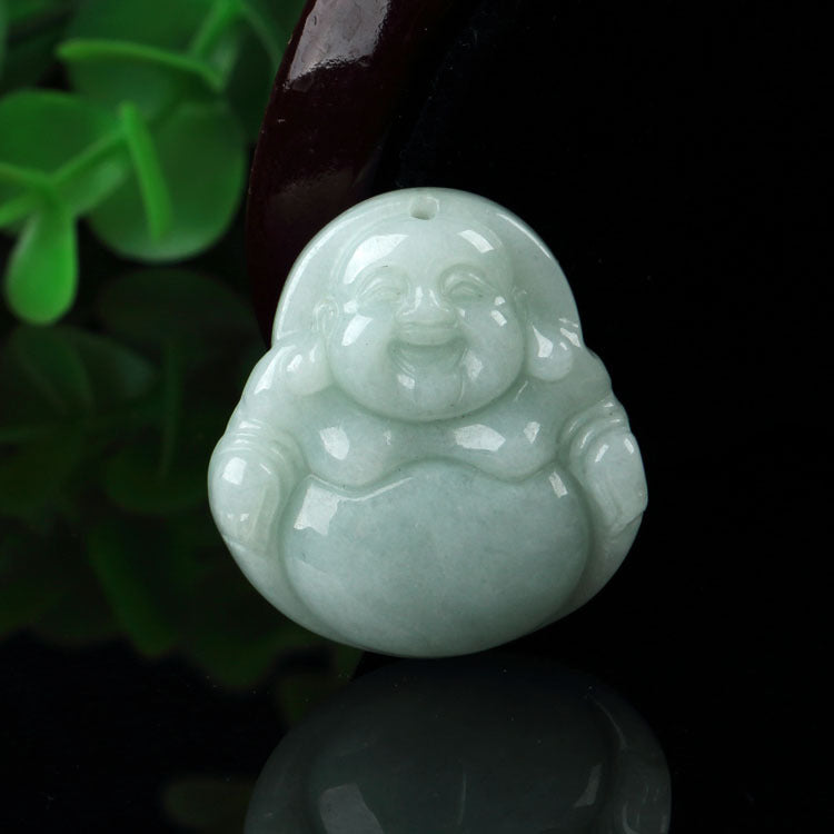 Jade Avalokitesvara Bouddha Pendentif Rien Carte Dragon Carte Paysage
