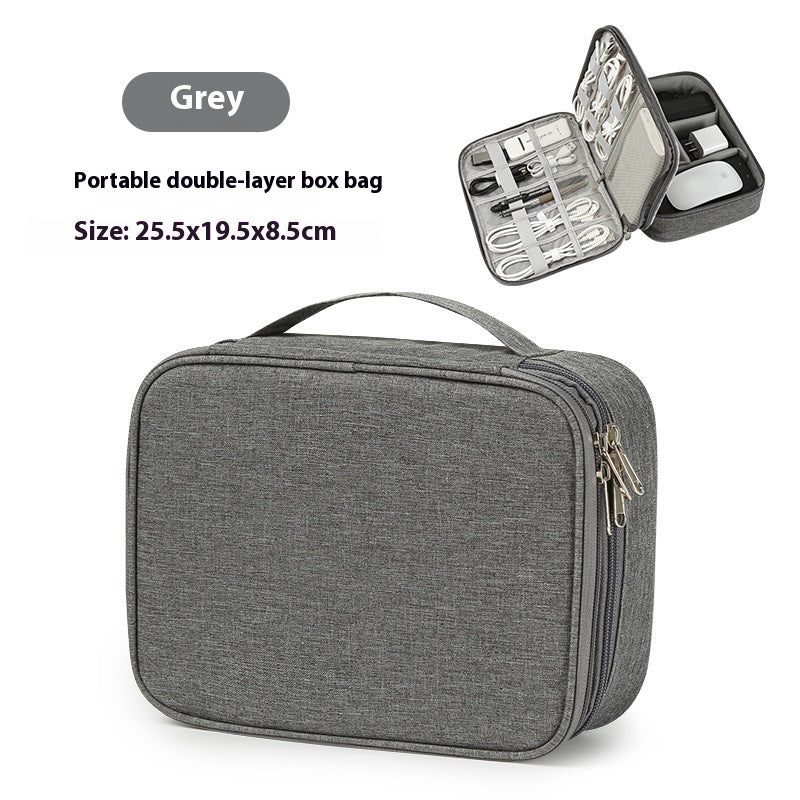 Sac de stockage de câble de données Mobile Power Box Travel Portable Accessoires numériques Organisant Fol