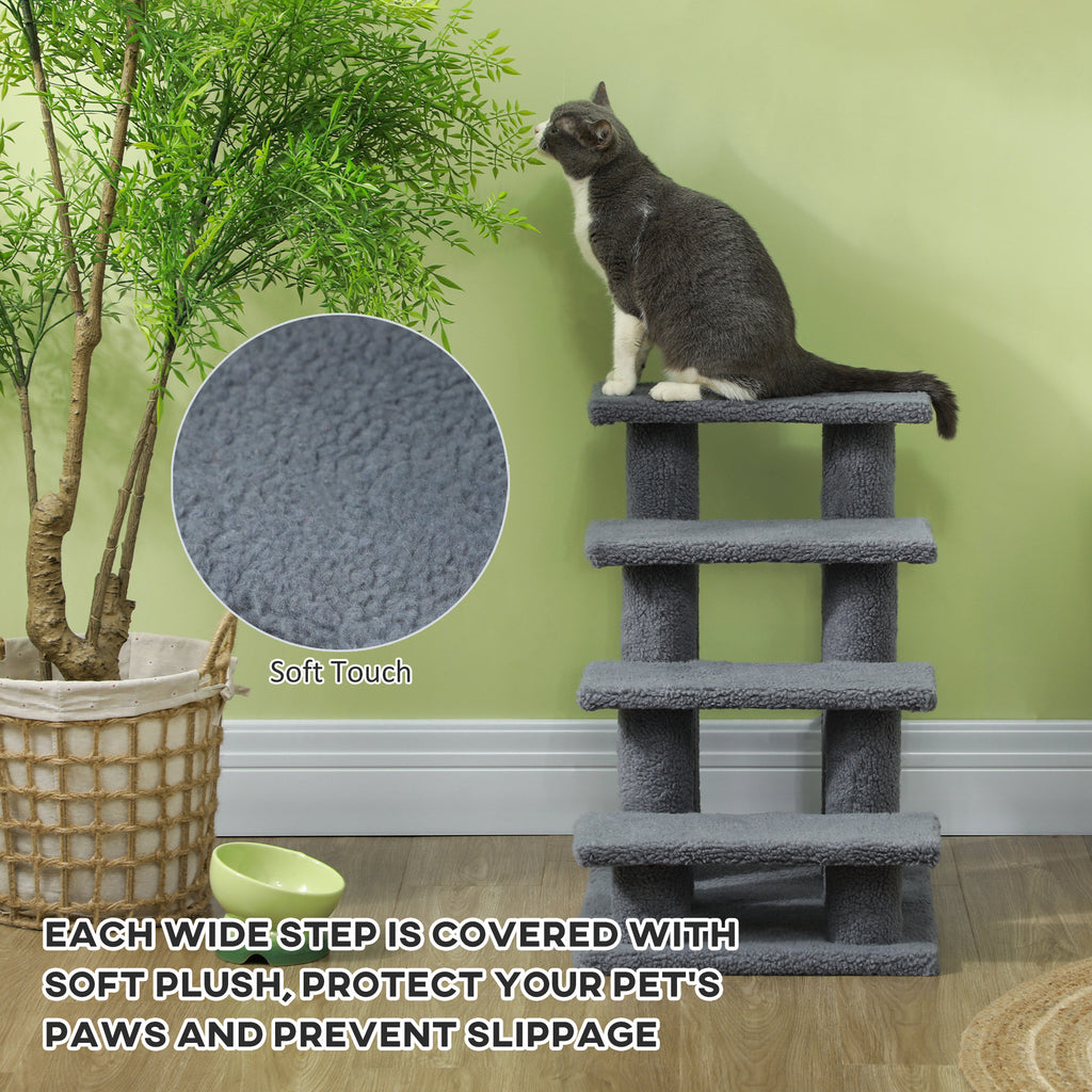 25" 4-Étapes à tapis de chat à échafaudage de poste pour animaux de compagnie