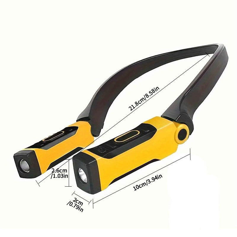 Lumière LED montée au cou pour la lecture et l'étude de la lampe de poche mains-libres