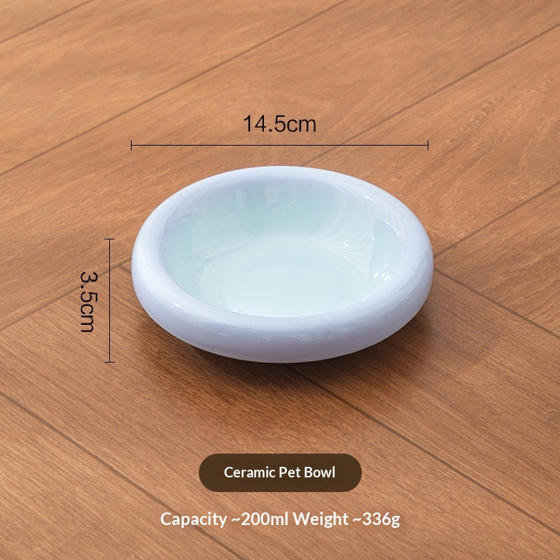 Ceramic Pet Bowl de couleur brune