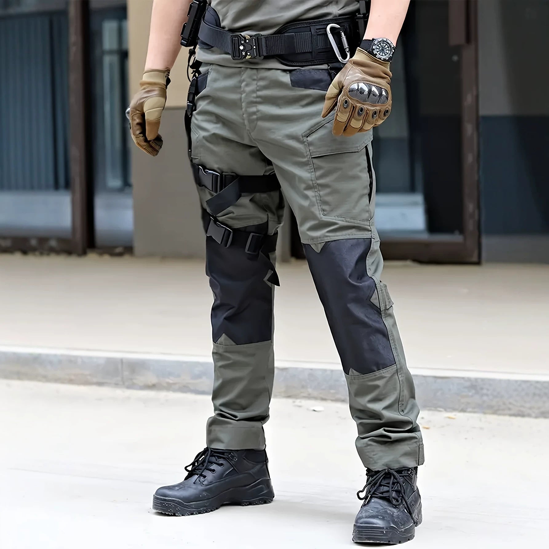 Hommes Entraînement de combat extérieur Pantalons de fret avec plusieurs poches