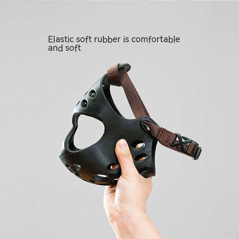 Couvre-dents en caoutchouc souple pour chien Masque anti-acajou