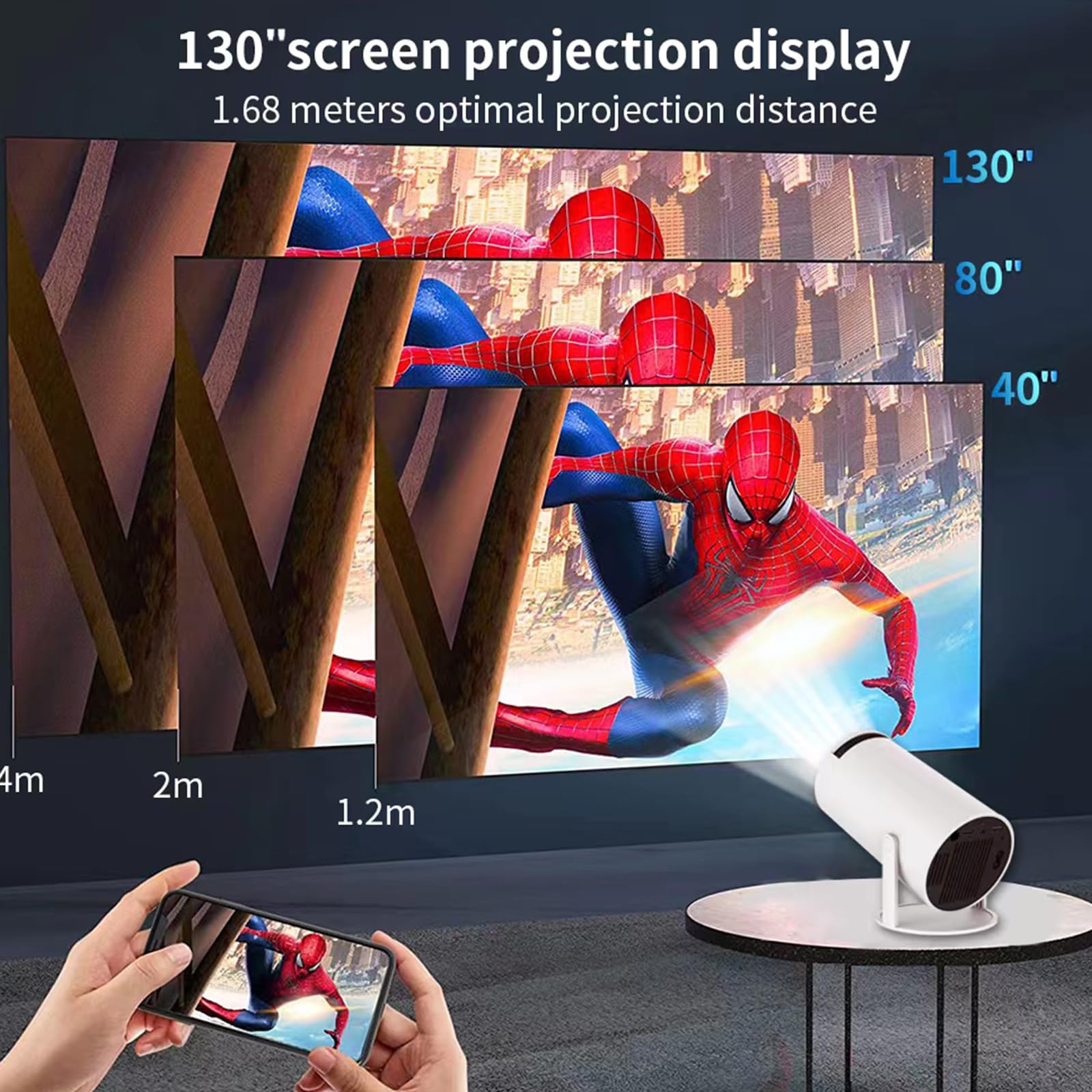 Projecteur intelligent portatif