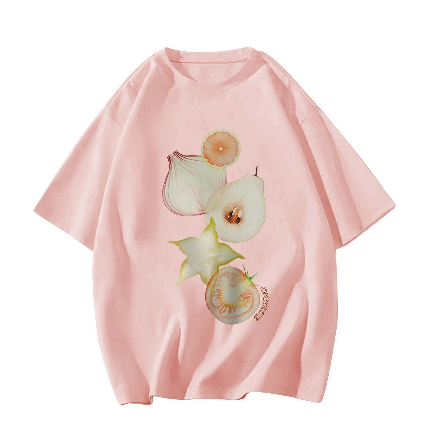 Style de rue Designer-inspiration Niche Surdimensionné demi-vêtement Top