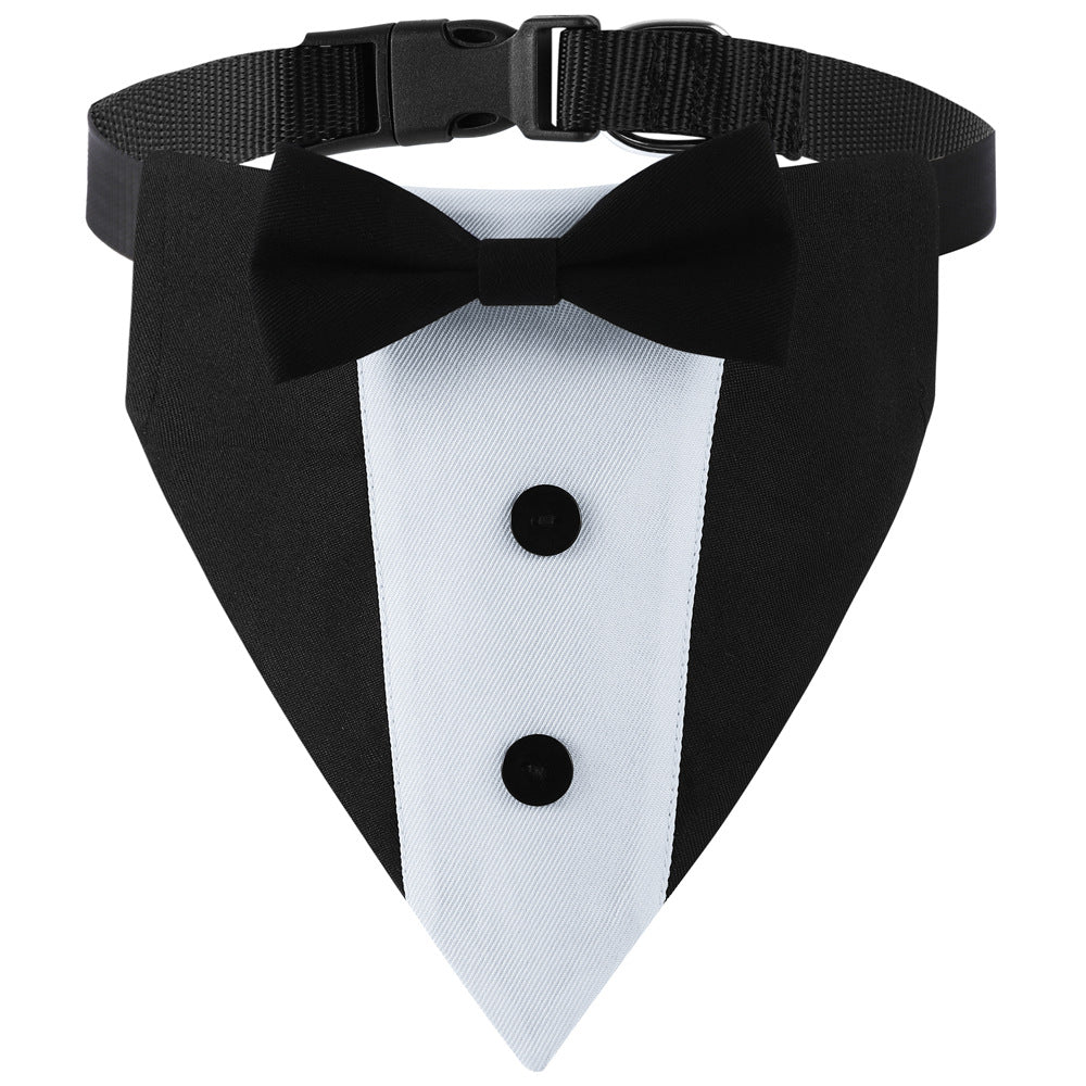 Chien de chien Triangulaire écharpe chien Saliva Bib Bow Tie