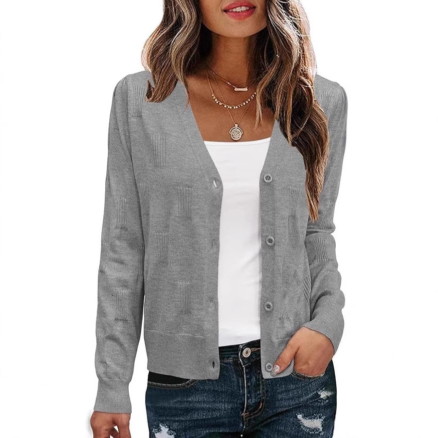 Culotte cardigan casual légère anti-épaule haut