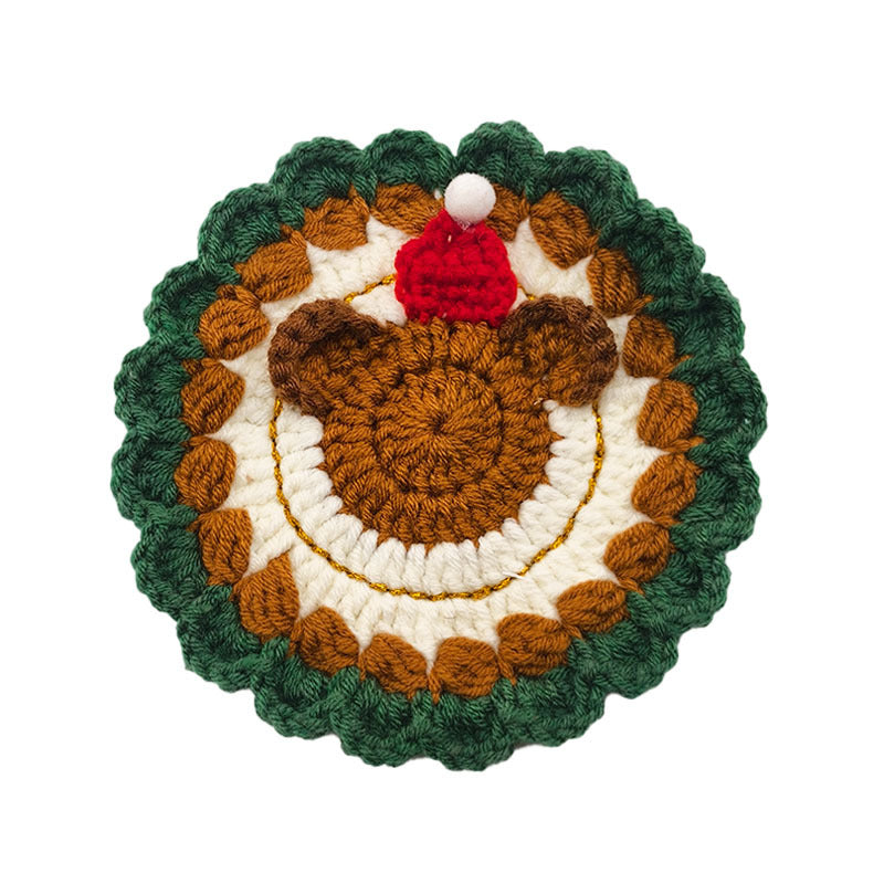 Tapis de coupe de Noël de sous-verre résistant à la chaleur