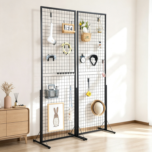 2-Pack 2' X 5.6' Tour d'affichage par paroi de grille