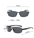 Lunettes de soleil carrées élégantes pour hommes