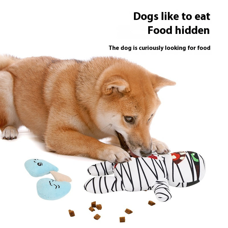 Jouet interactif pour animaux en peluche Mummy Hiding Food
