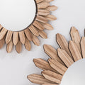 Style européen Solid Wood Finish Handmade Pending Mirror Homestay Hotel Entrée Decoratio