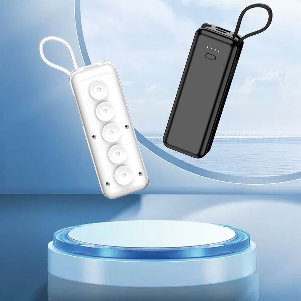 Capsule Power Bank avec coupe à aspiration de câble Mobile