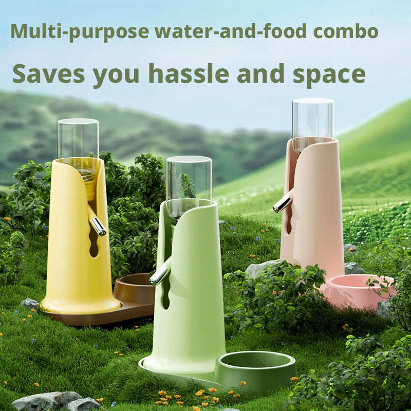 Hamster Water Dispenser + Food Plate 1 Colour Set