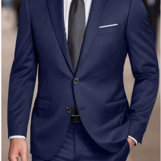 Veste de soirée Slim-fit de couleur unie