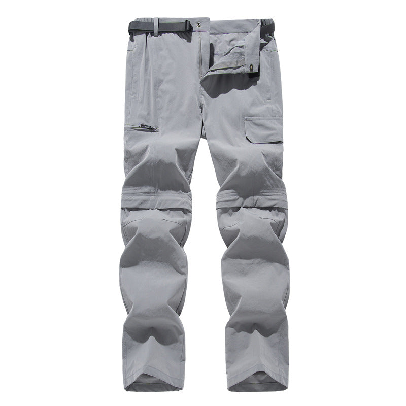 Pantalon de séchage rapide amovible en deux pièces avec plusieurs poches pour hommes
