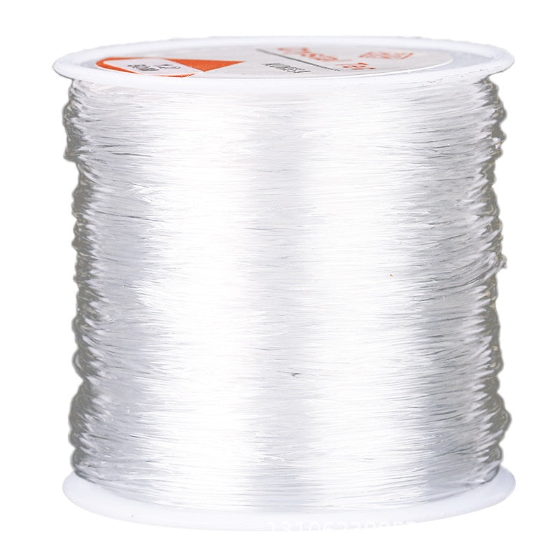 Ligne de pêche ronde transparente Filament couleur cristal câble bricolage perles élastique chaîne juive