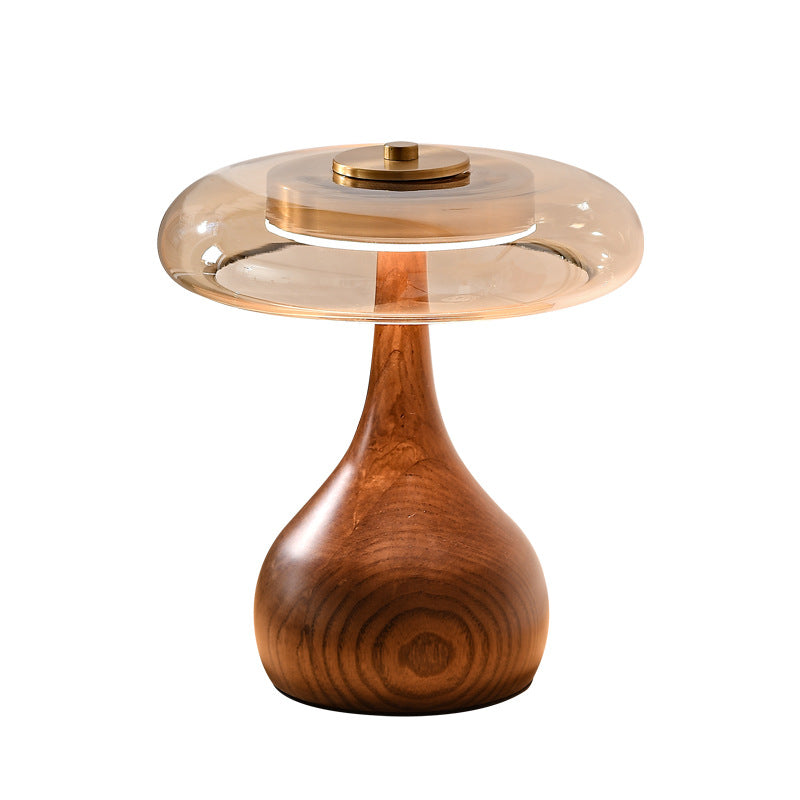 Lampe de chambre à coucher en bois massif Japonais Retro
