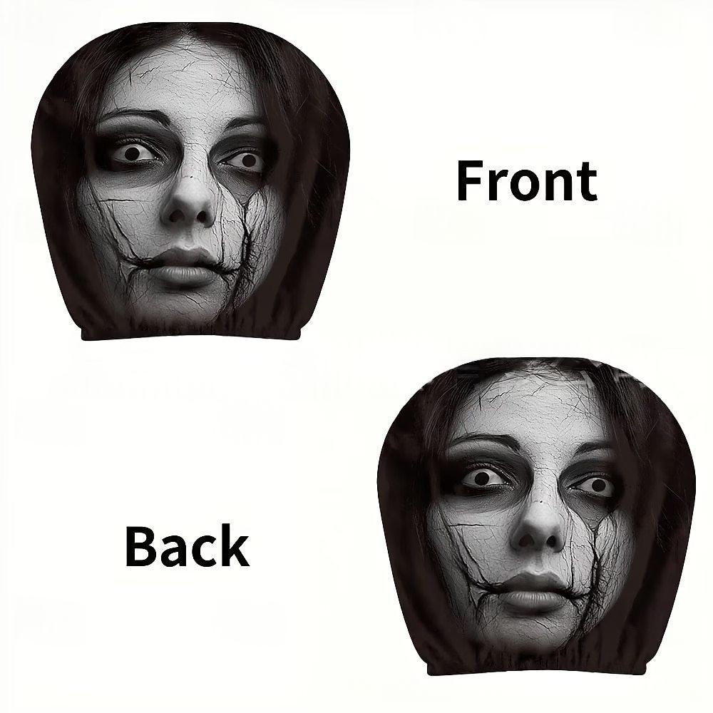 Couverture tête de voiture universelle Halloween Four Seasons avec impression double-side