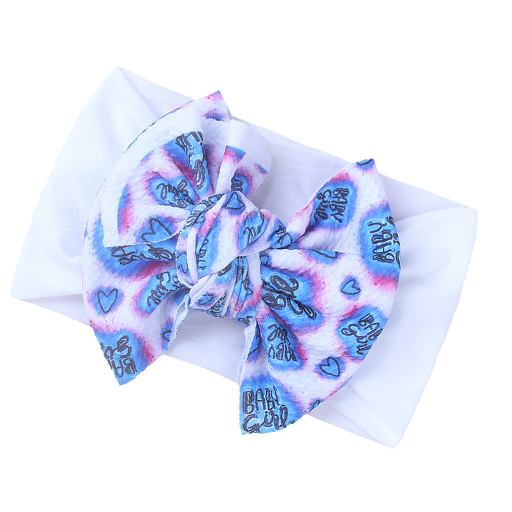 Mode Enfants Double couche imprimé Bow Bandana