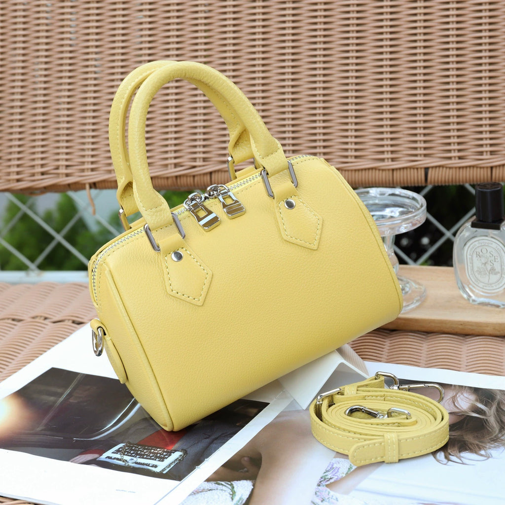Sac pour femmes en cuir à grains supérieurs