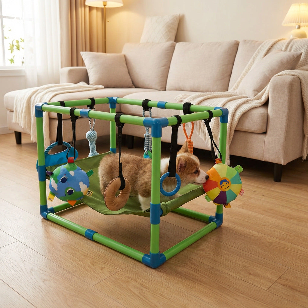 PVC Pipe Pet Dog Toy GymPVC Pipe Assemblage Cadre avec Add-on en option