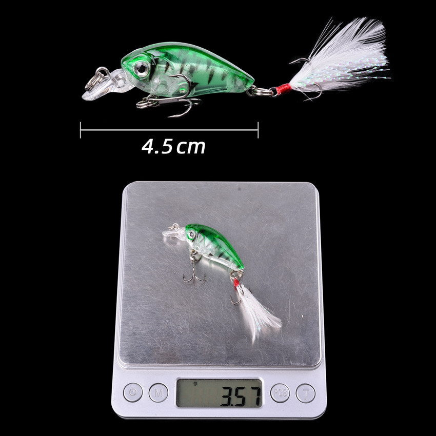 45cm Lure Rock petit gros homme avec plumes
