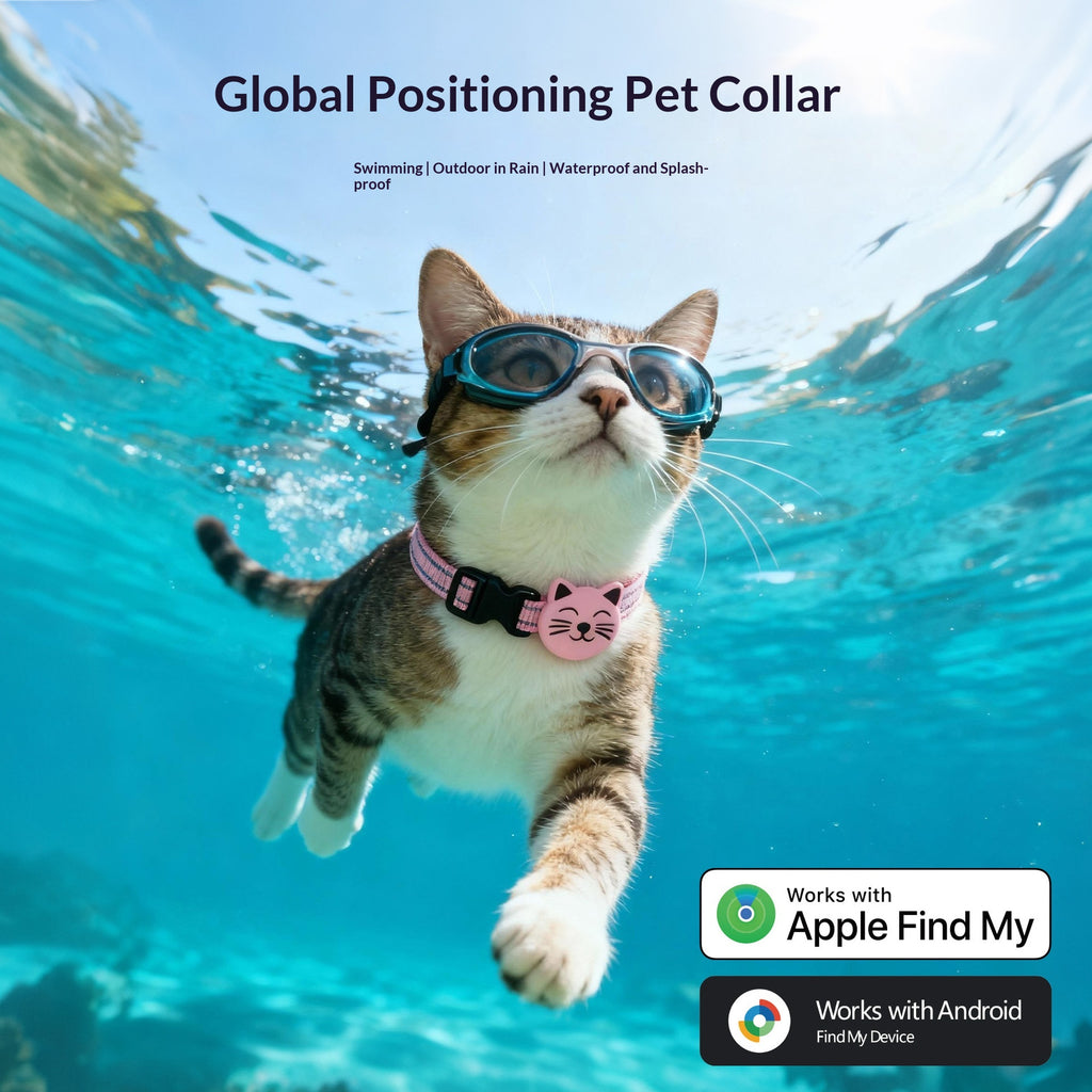 Smart GPT Pet Tracker Trouver Collier Anti-Lost Cat Locator Ajustable Sécurité Buckle Reflect