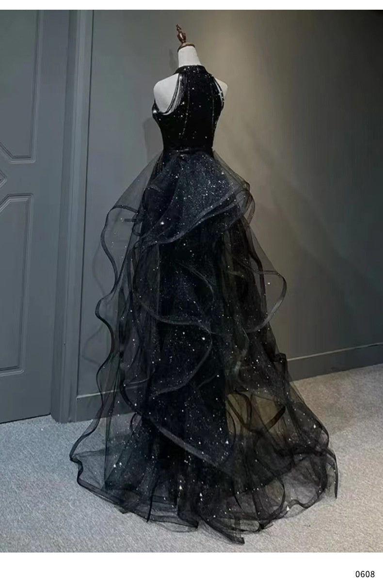 Robe de soirée noire pour femmes
