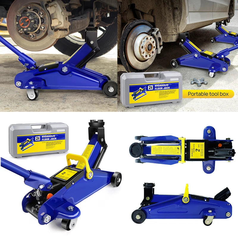 Jacks de plancher en acier 4000lbs Jacks de chariot de voiture Jacks hydrauliques pour les réparations de voiture et de lorry