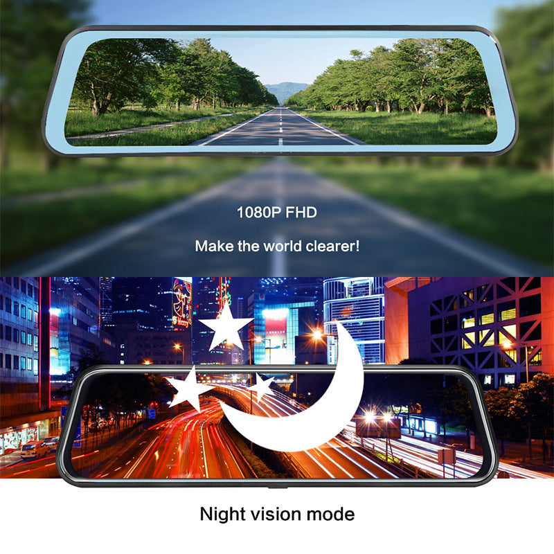 Double enregistrement avant et arrière Vue arrière Miroir Dash Cam