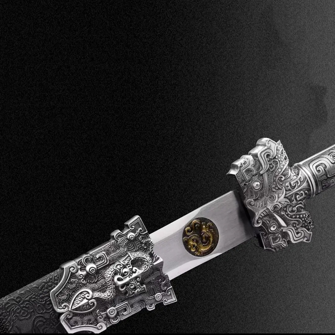HanwangIntegral Sword Haute Acier Manganèse Autodéfense Arme à froid Collection-Grade Unsha