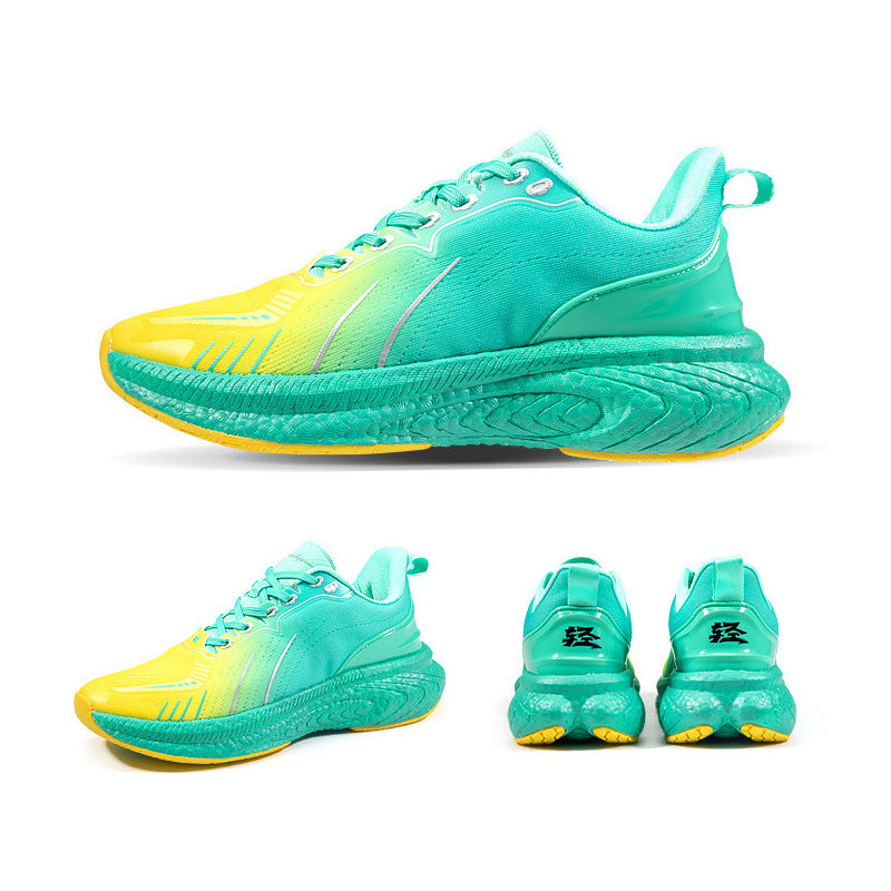 Popcorn Épaisseur Semelle Léger Flying Woven Chaussures de course