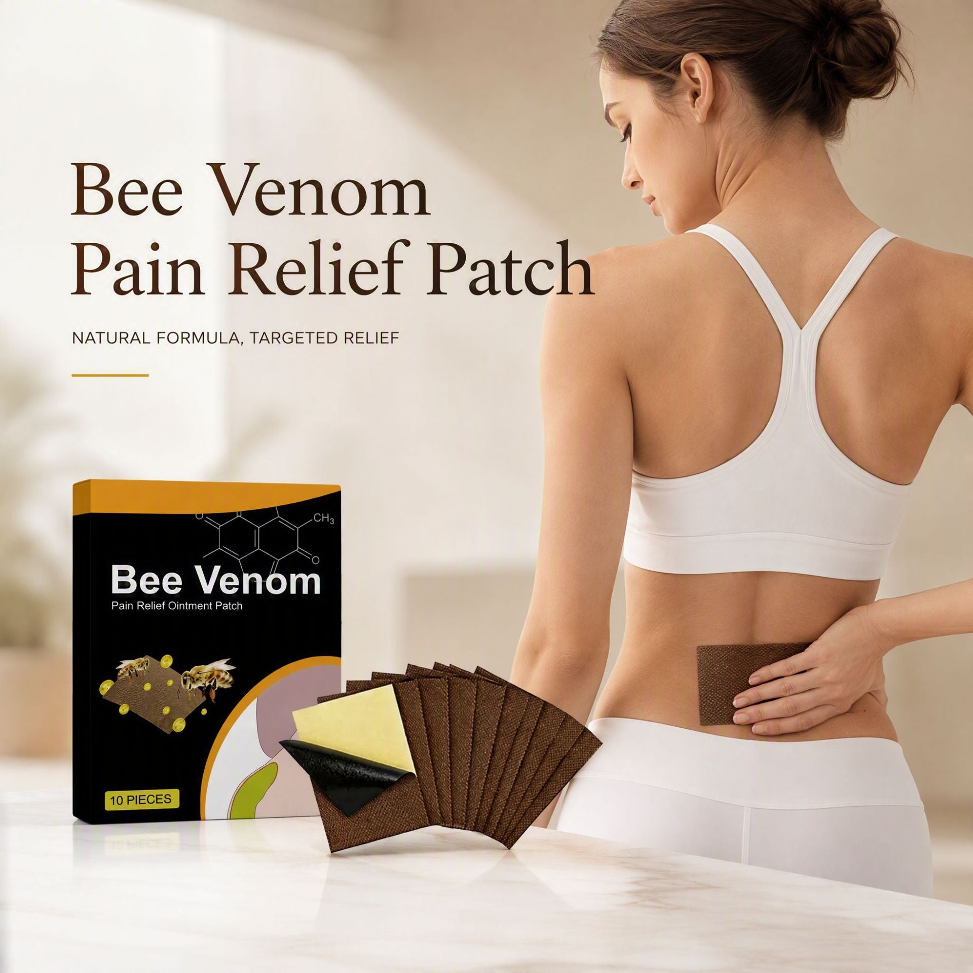 Patches de soins du corps des abeilles Patches de massage confortables